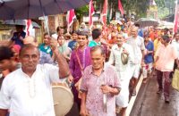 আগৈলঝাড়ায় উল্টো রথযাত্রা   উৎসব পালন