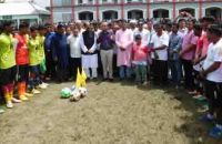 আগৈলঝাড়ায় বঙ্গবন্ধু জাতীয় গোল্ডকাপ   ফুটবল টুর্নামেন্টের উদ্বোধন