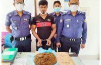 গৌরনদীতে ব্যাগ ভর্তি গাঁজাসহ বিক্রেতা গ্রেফতার