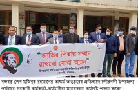 গৌরনদীতে সরকারী কর্মকর্তা-কর্মচারীদের মানববন্ধন