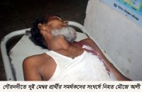 গৌরনদীতে দুই সদস্য প্রার্থীর মধ্যে সংঘর্ষে নিহত-১ আহত ৮
