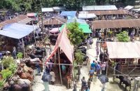 স্বাস্থ্য বিধি উপেক্ষা করে বসেছে কসবা গো-হাট