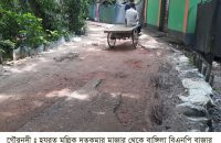দুই দশকে সংস্কার না হওয়ায় কাঁচা সড়কে রুপান্তর, জনদূর্ভোগ চরমে