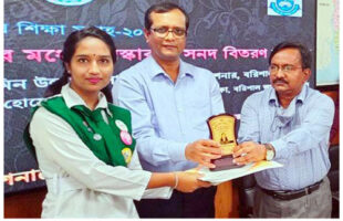 বরিশাল বিভাগীয় শ্রেষ্ঠ গালর্স গাইড গৌরনদীর সিনথিয়া
