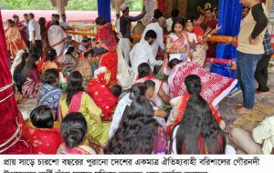 সাড়ে চারশো বছরের পুরনো বার্থী তাঁরা মায়ের মন্দিরে  বাৎসরিক কালীপূজা অনুষ্ঠিত